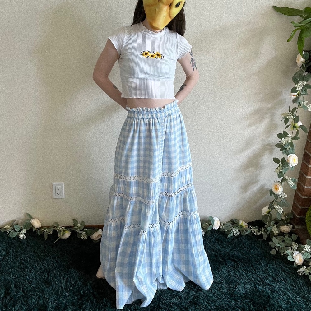 LoveShackFancy BellaRose Midi Skirt (runs large, fits like maxi)